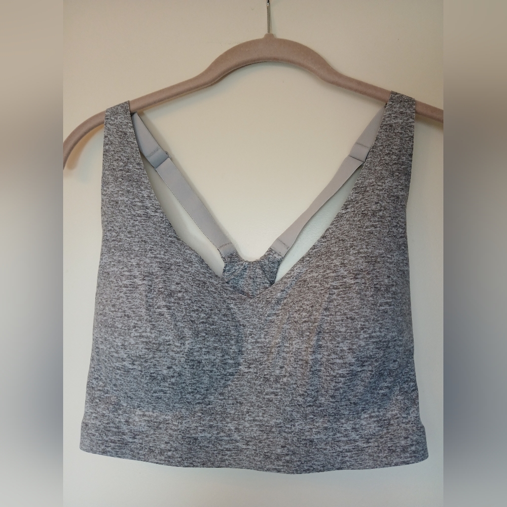 Soma Enbliss Racerback Bralette Removable Pads Heather Grey Size Large